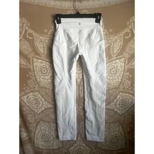 Lululemon All The Right Places Crop II *23" in White Size 4